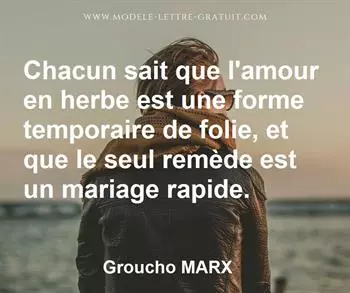 Citation de Groucho MARX