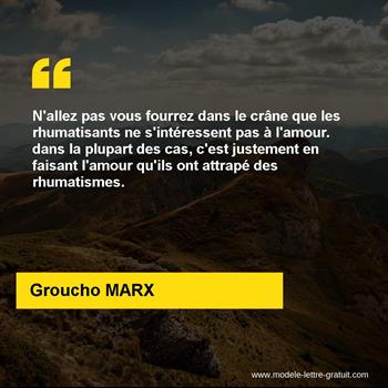 Citation de Groucho MARX