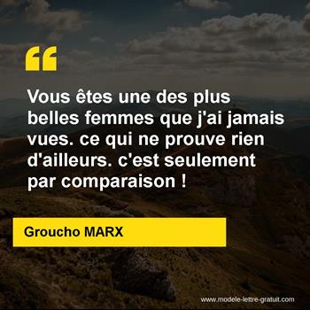 Citation de Groucho MARX