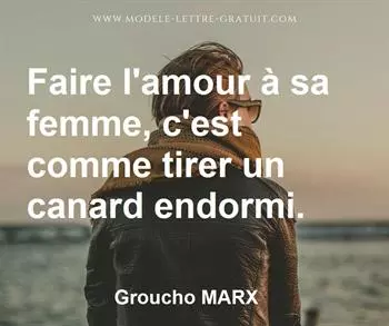 Citation de Groucho MARX