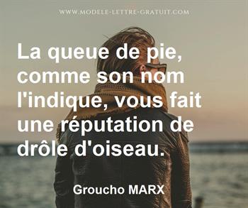 Citation de Groucho MARX