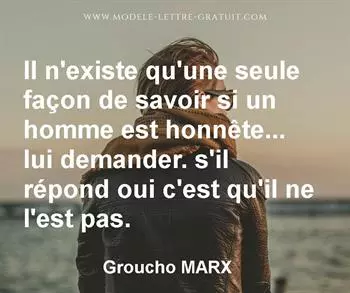 Citation de Groucho MARX