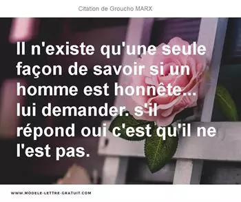 Citations Groucho MARX