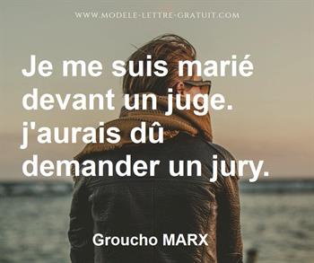 Citation de Groucho MARX