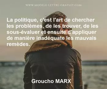 Citation de Groucho MARX