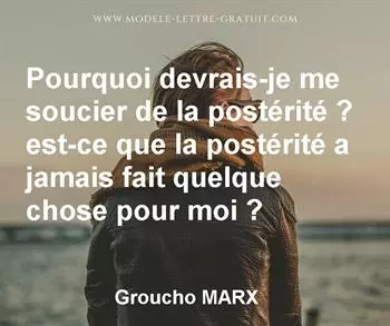 Citation de Groucho MARX