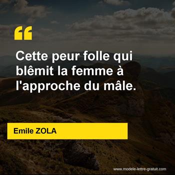 Citation de Emile ZOLA