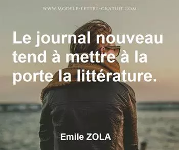 Citation de Emile ZOLA