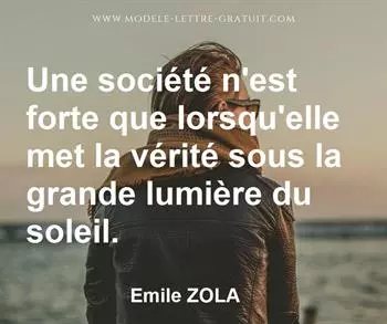 Citation de Emile ZOLA