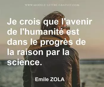 Citation de Emile ZOLA