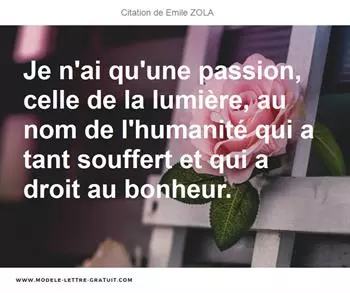 Citations Emile ZOLA