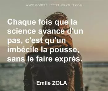 Citation de Emile ZOLA