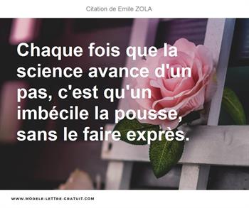 Citations Emile ZOLA