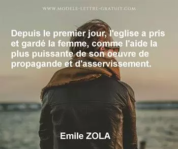 Citation de Emile ZOLA
