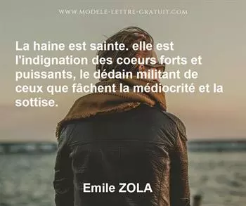 Citation de Emile ZOLA