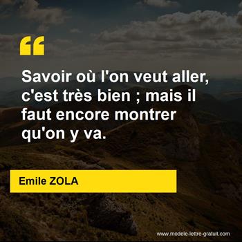 Citation de Emile ZOLA