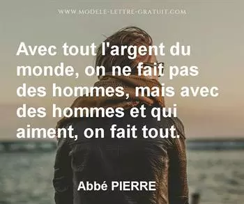 Citation de Abbé PIERRE