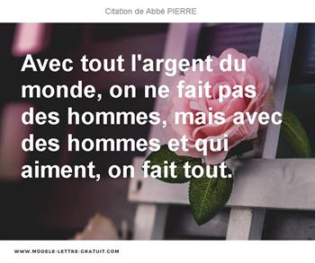 Citations Abbé PIERRE