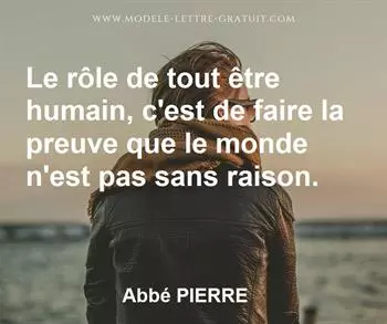 Citation de Abbé PIERRE