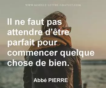 Citation de Abbé PIERRE