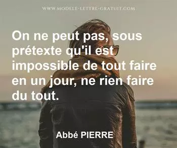 Citation de Abbé PIERRE