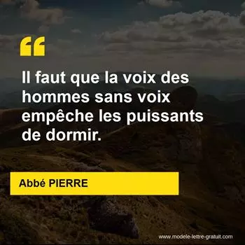 Citation Abbé PIERRE
