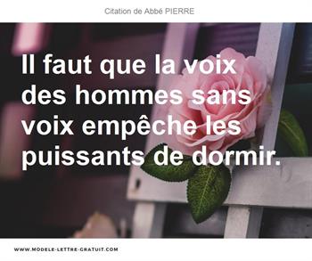 Citations Abbé PIERRE
