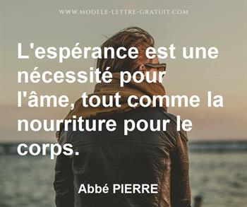 Citation de Abbé PIERRE