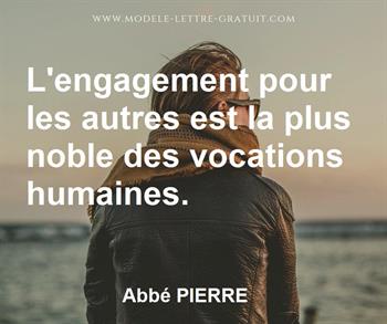 Citation de Abbé PIERRE