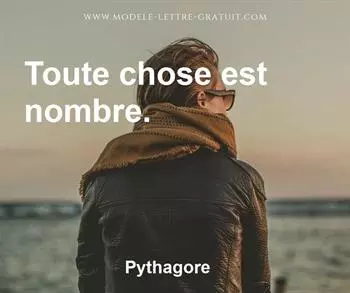 Citation de Pythagore