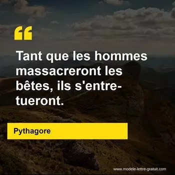 Citation Pythagore