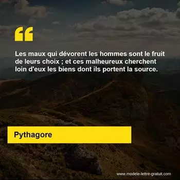 Citation Pythagore