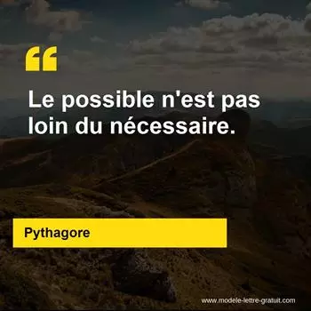 Citation Pythagore