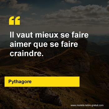 Citation de Pythagore
