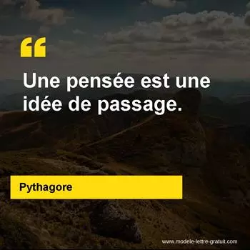 Citation Pythagore