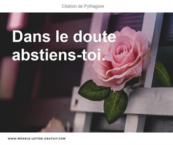 Citations Pythagore