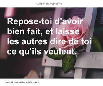 Citations Pythagore