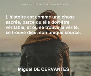 Citation de Miguel DE CERVANTES