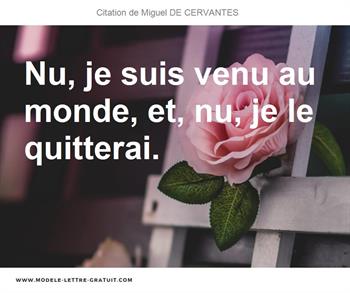 Citations Miguel DE CERVANTES