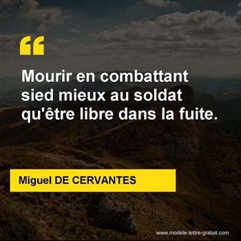 Citation de Miguel DE CERVANTES