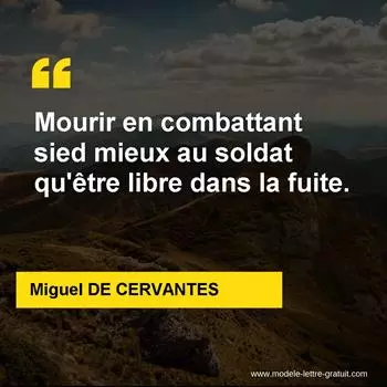 Citation Miguel DE CERVANTES