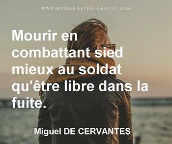 Citation de Miguel DE CERVANTES