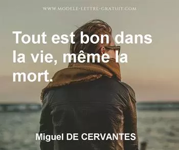 Citation de Miguel DE CERVANTES
