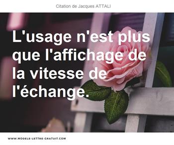 Citations Jacques ATTALI