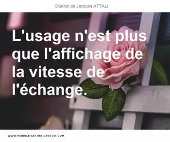 Citations Jacques ATTALI