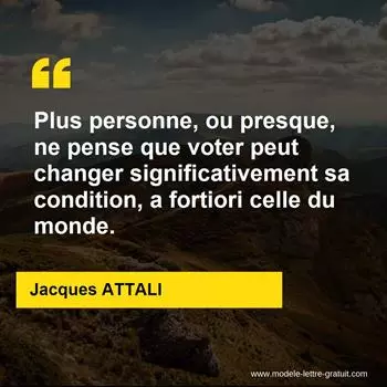Citation Jacques ATTALI