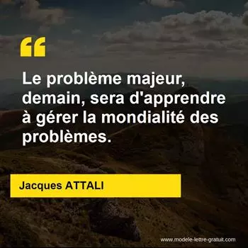 Citation Jacques ATTALI