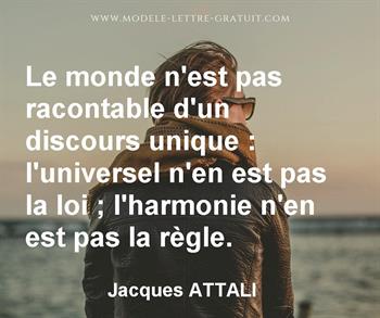 Citation de Jacques ATTALI