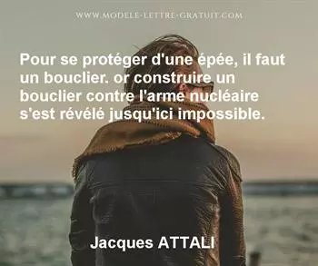 Citation de Jacques ATTALI