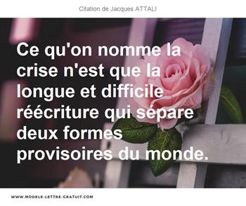 Citations Jacques ATTALI
